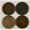 Image 1 : (4) INDIAN HEAD CENTS (1860, 1866, 1867, 1868)