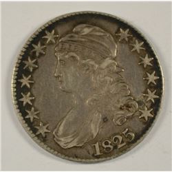 1825 BUST HALF DOLLAR VF-30