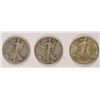 Image 1 : 3  WALKING LIBERTY HALF DOLLARS: 1939 MS 63, 1916 D AG, & 1920-S FINE