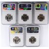 Image 2 : 5-NGC GRADED WASHINGTON QUARTERS: ( 4 )-1973 MS-65 & ( 1 ) 1972-D MS-66