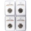 Image 1 : ( 4 ) WASHINGTON QUARTERS ALL NGC MS-65: 1981-D, 1985 AND 1986 P&D
