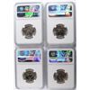 Image 2 : ( 4 ) WASHINGTON QUARTERS ALL NGC MS-65: 1981-D, 1985 AND 1986 P&D