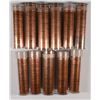 Image 1 : LOT OF ( 11 ) ORIGINAL GEM BU ROLLS OF 1958 LINCOLN CENTS