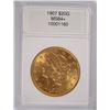 Image 1 : 1907 $20.00 GOLD LIBERTY, CCGS MS-64+