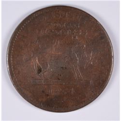 1834 HARD TIMES TOKEN G/VG