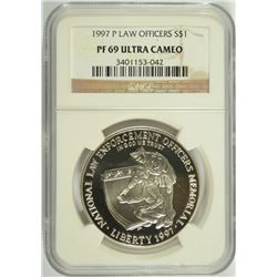 1997 LAW OFFICERS COMMEN DOLLAR NGC PF-69 UC