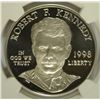 Image 2 : 1998-S ROBERT KENNEDY COMMEN DOLLAR NGC PF-69 UC