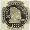 Image 2 : 2000 LEIF ERICKSON COMMEN DOLLAR NGC PF-69 UC