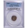 Image 1 : 1831 BUST HALF DIME PCGS VF DETAILS