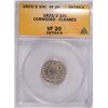 Image 1 : 1823/2 BUST DIME ANACS VF-20 DETAILS