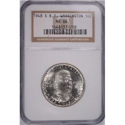 1948-S BOOKER T WASHINGTON COMMEN HALF DOLLLAR NGC MS-66