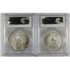Image 2 : 2005 & 2006 AMERICAN SILVER EAGLES, PCGS MS-69