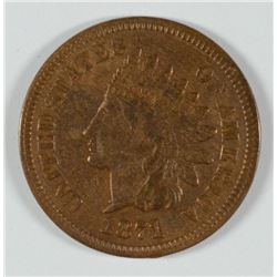 1871 INDIAN HEAD CENT, VF+  NICE!