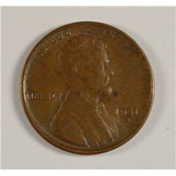 1931-S LINCOLN CENT XF/AU
