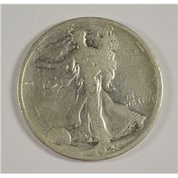 1921-D WALKING LIBERTY HALF DOLLAR, GOOD  KEY DATE!!