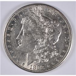 1883-S MORGAN SILVER DOLLAR, AU-58