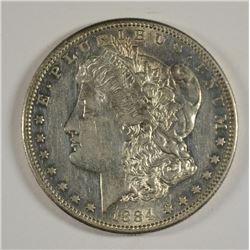 1884-S MORGAN DOLLAR AU-55
