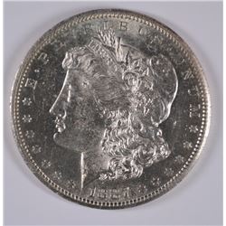 1887-S MORGAN SILVER DOLLAR, MS-63  WHITE!!