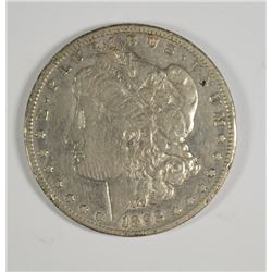 1892-CC MORGAN SILVER DOLLAR, FINE, KEY DATE ( FEW RIM BUMPS )