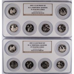 (2) 2009 CLAD PROOF QUARTER SETS NGC PF-70 UC (MULTIHOLDER)