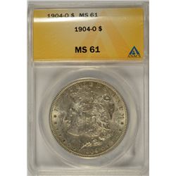 1904-O MORGAN DOLLAR ANACS MS-61