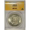Image 1 : 1921 MORGAN DOLLAR ANACS MS-63