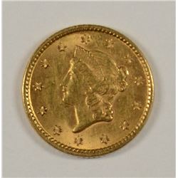 1851 $1 GOLD (TYPE 1) XF