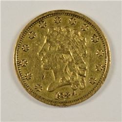 1834 $2.5 CLASSIC HEAD GOLD