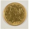 Image 1 : 1888 $5 GOLD LIBERTY (EX JEWELRY)