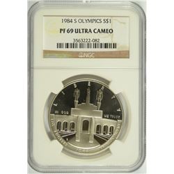 1984-S OLYMPICS COMMEN DOLLAR NGC PF-69 UC