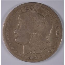 1892-CC MORGAN DOLLAR AG/G