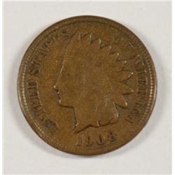 1908-S INDIAN HEAD CENT VG