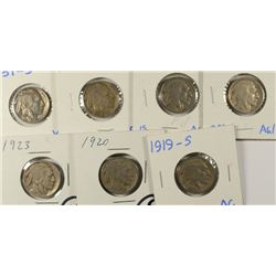 (7) BUFFALO NICKELS (1919-S, 1920, 1923, 1926-D, 1926-S, 1930-S, 1931-S)