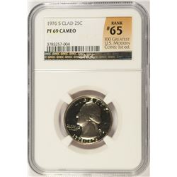 1976-S WASHINGTON QUARTER NGC PF-69 CAMEO (RANK #65 100 GREATEST US MODERN COINS
