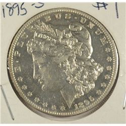 1895-S MORGAN DOLLAR AU
