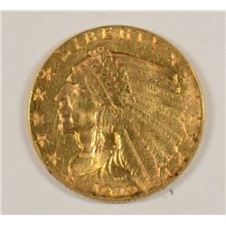 1929 $2.5 GOLD INDIAN AU