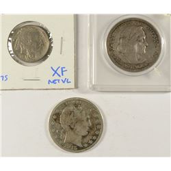 (3) MISC COINS (1931-S-5C, 1915-S-50C, 1892 COLUMBIAN)