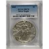 Image 1 : 2005 AMERICAN SILVER EAGLE, PCGS MS-70 RARE LISTS IN PCGS PRICE GUIDE AT $700.00