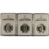Image 1 : LOT OF ( 3 ) 1959 FRANKLIN HALF DOLLARS, NGC MS-64