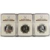 Image 1 : LOT OF ( 3 ) 1961 FRANKLIN HALF DOLLAR, NGC PROOF-66