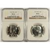 Image 1 : ( 2 ) 1967 SMS KENNEDY HALF DOLLARS, NGC MS-66