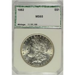 1882 MORGAN DOLLAR PCI MS-65 BETTER DATE