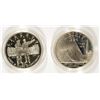 Image 2 : 2-PROOF U.S. COMMEM SILVER DOLLARS: 1994 VIETNAM VETS  AND  2004  LEWIS & CLARK