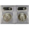 Image 2 : 2003 & 2004 AMERICAN SILVER EAGLES, PCGS MS-69