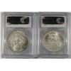 Image 2 : 2006 & 2007 AMERICAN SILVER EAGLES, PCGS MS-69