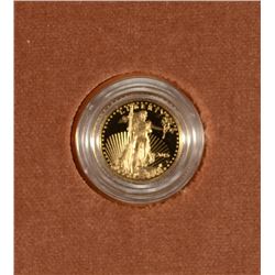 2015 TENTH OUNCE PROOF GOLD AMERICAN EAGLE WITH ORIGINAL  BOX AND COA