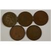 Image 1 : (5) MISC CENTS (1860, 1867, 1868, 1870, 1881)