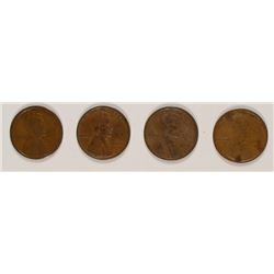 (4) MISC CENTS (1912, 1913-D, 1915-D, 1916-S, 1921-S)