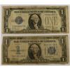 Image 1 : 1928 & 1934 $1 SILVER CERTIFICATES (FUNNY BACKS)