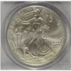 Image 2 : 2001 SILVER AMERICAN EAGLE PCGS GEM UNC (WORLD TRADE CENTER GROUND RECOVERY ZONE